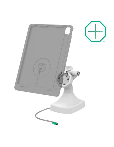 GDS® Uni-ConnT Powered Locking Tilt & Swivel Dock with USB-C + Data Gray