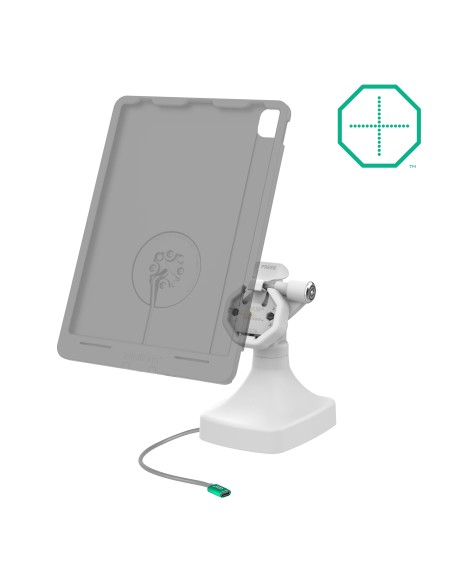 GDS® Uni-ConnT Powered Locking Tilt & Swivel Dock with USB-C + Data Gray