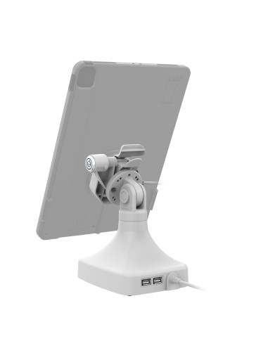 GDS® Uni-ConnT Powered Locking Tilt & Swivel Dock with USB-C + Data Gray