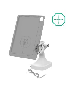 GDS® Uni-ConnT Powered Locking Tilt & Swivel Dock with PoE + Data - Gray 2