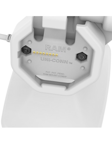 GDS® Uni-ConnT Powered Locking Tilt & Swivel Dock with PoE + Data - Gray