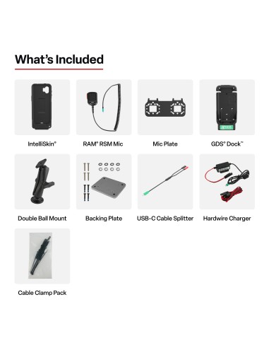 GDS® PTT Speaker Mic Kit for XCover7 Pro/6 Pro - ESChat & Zello