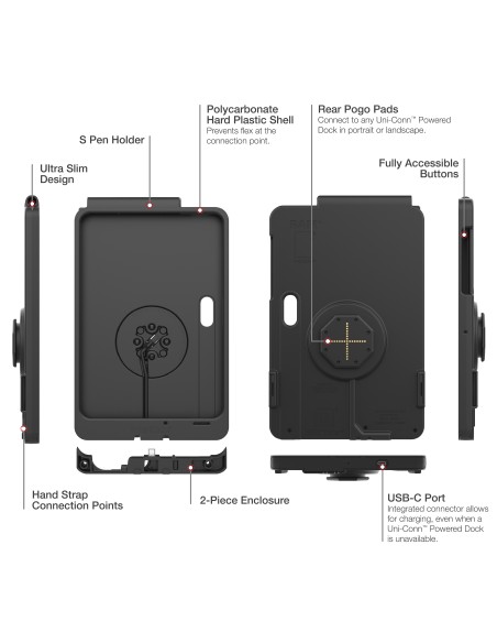 IntelliSkin® Thin-CaseT for Tab Active5 Pro & 4 Pro (Rear Pogo Pads)