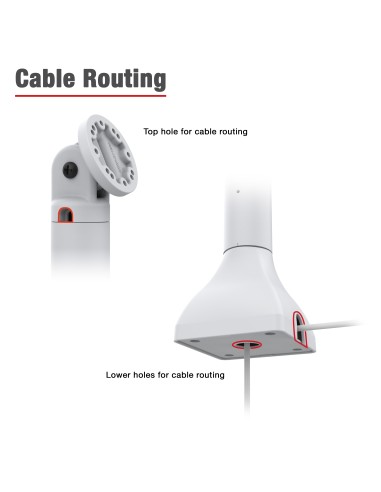 RAM® 7" Pedestal Mount with AMPS Pattern - Gray