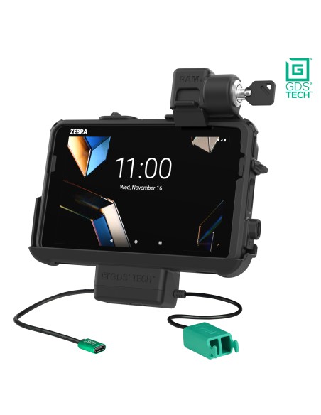 Locking GDS® Thin-DockT + Dual USB for Zebra ET401 8" with IntelliSkin®
