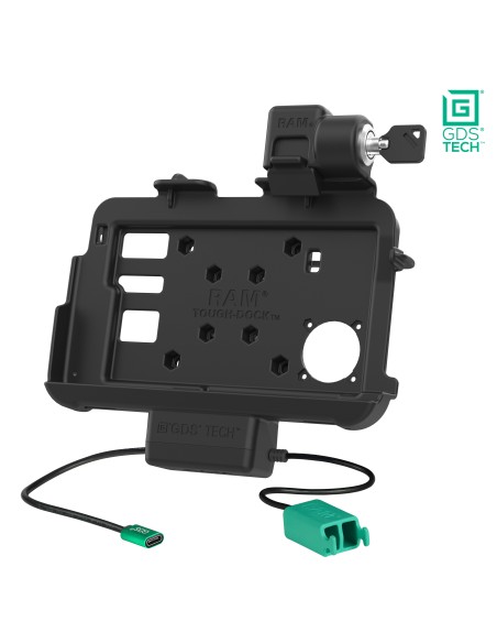 Locking GDS® Thin-DockT + Dual USB for Zebra ET401 8" with IntelliSkin®