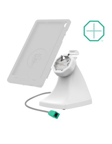 GDS® Uni-ConnT Powered Snap-In Kiosk Dock with PoE - Gray