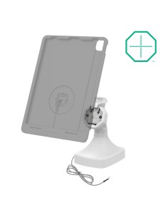 GDS® Uni-ConnT Powered Tilt & Swivel Dock with PoE + Data - Gray 2