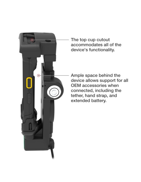 GDS® Locking Powered Dock + USB-A for Zebra TC73/78 - Heated Pins