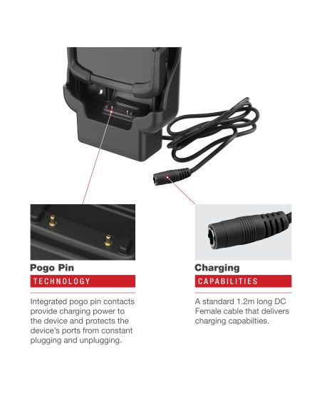 RAM® Combo-Locking Form-Fit Powered Dock for Zebra TC73 & TC78