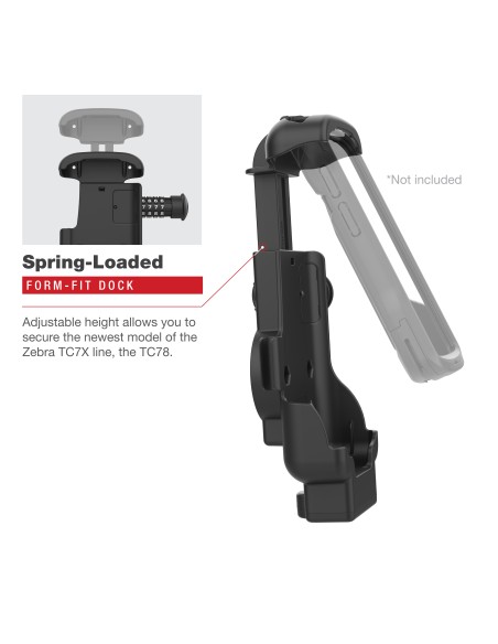 RAM® Combo-Locking Form-Fit Powered Dock for Zebra TC53 & TC58