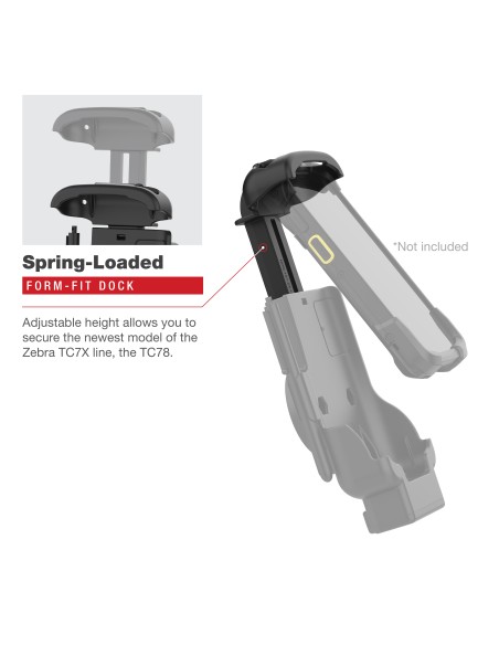 RAM® Key-Locking Form-Fit Holder for Zebra TC73 & TC78