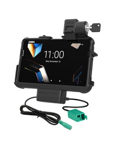 Locking RAM® Thin-DockT + Dual USB for Zebra ET401 8"