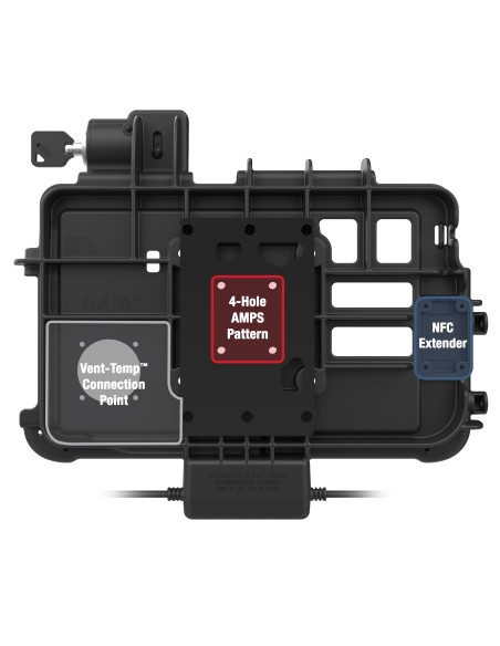 Locking RAM® Thin-DockT + Dual USB for Zebra ET401 10"