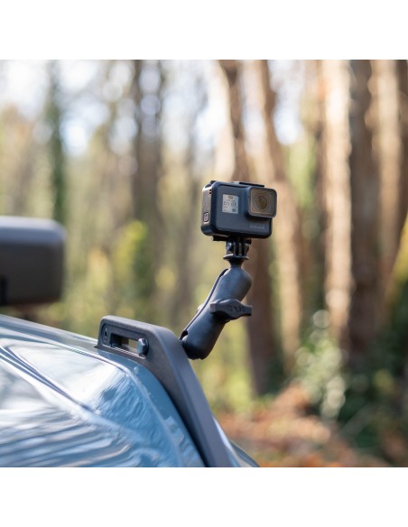 RAM® Tough-BallT for Bronco Hood Tie Down with Action Camera Adapter