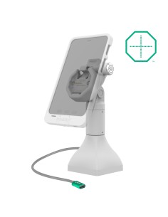 GDS® Uni-ConnT Powered 7" Locking Pedestal Dock with USB-C - Gray 2