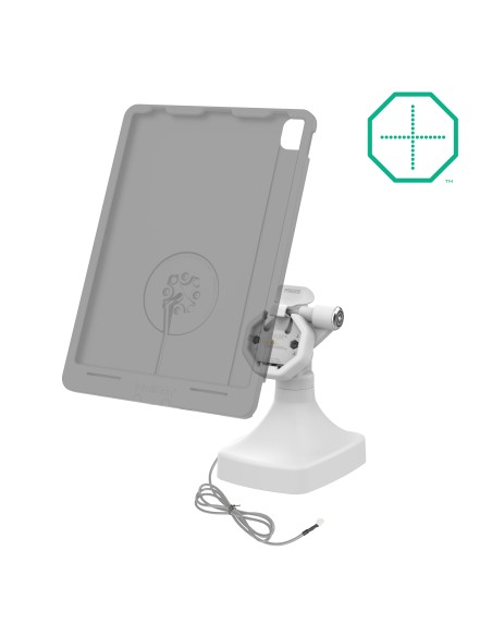 GDS® Uni-ConnT Powered Locking Tilt & Swivel Dock with PoE + Data - Gray