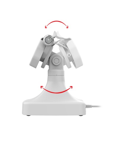 GDS® Uni-ConnT Powered Locking Tilt & Swivel Dock with PoE + Data - Gray