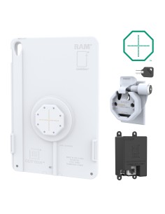 GDS® Uni-ConnT Powered Locking Snap-In Wall Dock with PoE - Gray 2