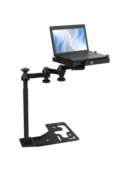 RAM® No-DrillT Universal Laptop Mount for Heavy Duty Trucks