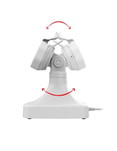 GDS® Uni-ConnT Powered Tilt & Swivel Dock with PoE + Data - Gray