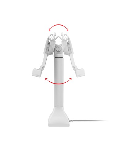 GDS® Uni-ConnT 14" Locking Pedestal Dock with USB-C - Gray
