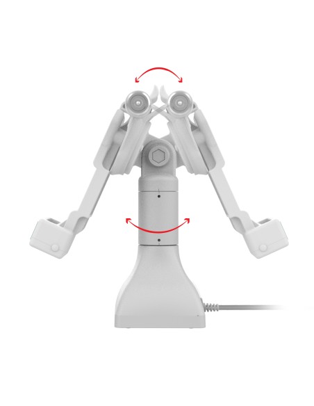 GDS® Uni-ConnT 7" Locking Pedestal Dock with USB-C - Gray
