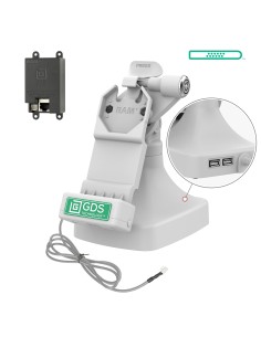 GDS® Uni-ConnT Locking Tilt & Swivel Dock with PoE + Data - Gray