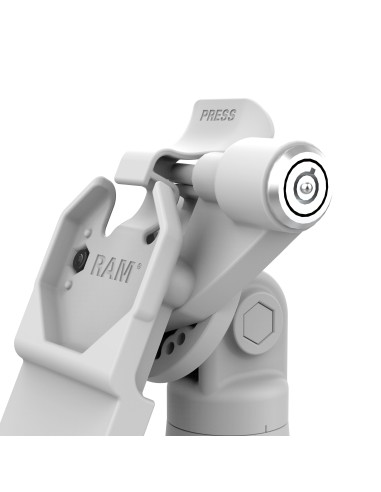 GDS® Uni-ConnT Locking Tilt & Swivel Dock with PoE + Data - Gray