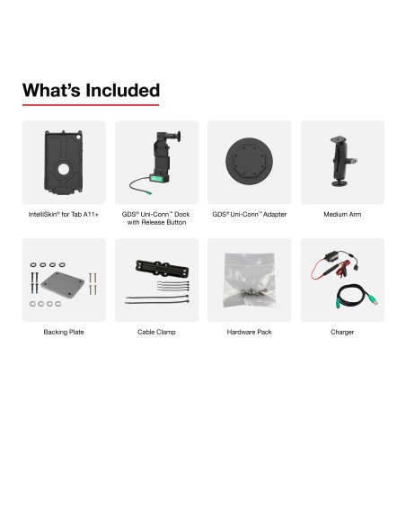 GDS® Uni-ConnT Vehicle Bundle for Samsung Tab A11+