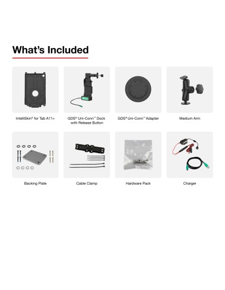 GDS® Uni-ConnT Locking Vehicle Bundle for Samsung Tab A11+