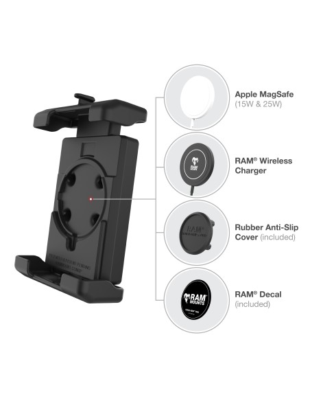RAM® Quick-GripT Pro XL Phone Mount with Small Tough-ClawT Base - Medium
