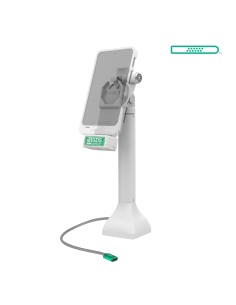 GDS® Uni-ConnT 14" Locking Pedestal Dock with USB-C - Gray 2