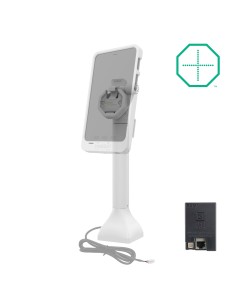 GDS® Uni-ConnT Powered 14" Locking Pedestal Dock with PoE - Gray 2