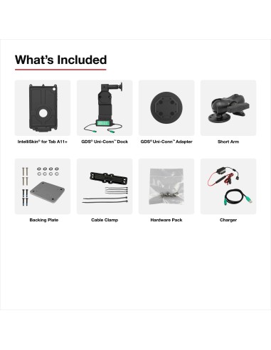 GDS® Uni-ConnT Vehicle Bundle + Single USB-C for Samsung Tab A11+