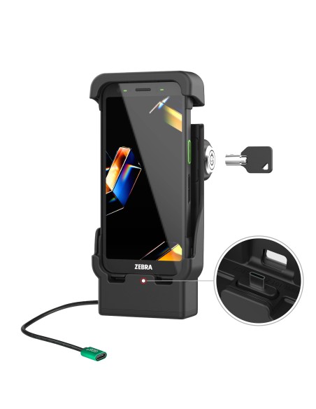RAM® Locking Powered Dock with USB-C for Zebra TC701