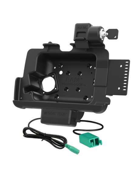 Locking RAM® Tough-DockT Power + Dual USB for Zebra ET401 8"