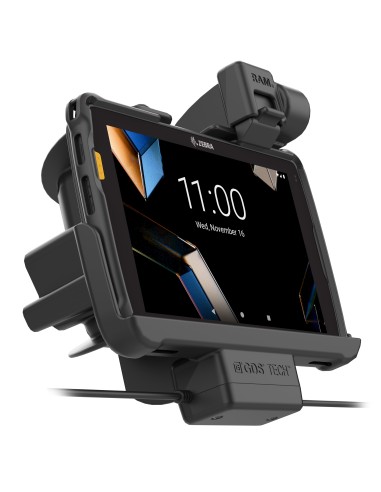Locking RAM® Tough-DockT Power + Dual USB for Zebra ET401 8"
