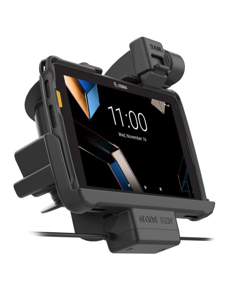 Locking RAM® Tough-DockT Power + Data for Zebra ET401 8"
