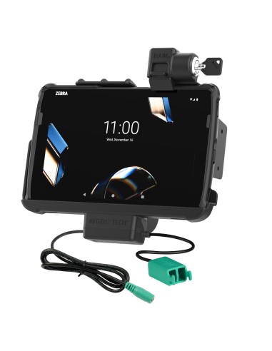 Locking RAM® Tough-DockT Power + Dual USB for Zebra ET401 10"