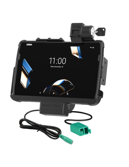 Locking RAM® Tough-DockT Power + Dual USB for Zebra ET401 10"