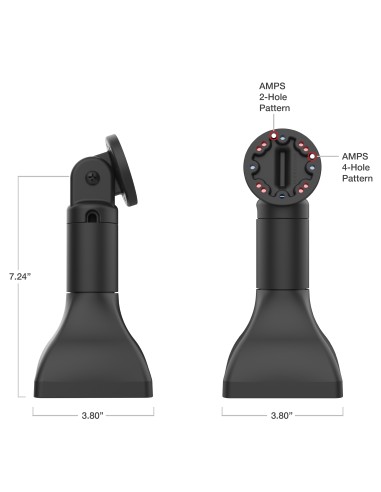 RAM® 7" Pedestal Mount with AMPS Pattern