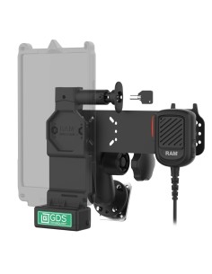 GDS® Uni-ConnT Locking PTT Remote Speaker Mic Bundle for Kodiak 2