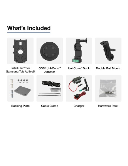 GDS® Uni-ConnT Vehicle Bundle for Samsung Tab Active5