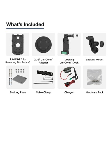 GDS® Uni-ConnT Locking Vehicle Bundle for Samsung Tab Active5