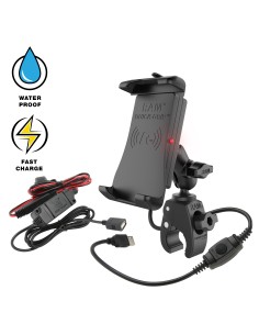 RAM® Quick-GripT 15W Waterproof Wireless Charging Mount with Tough-ClawT
