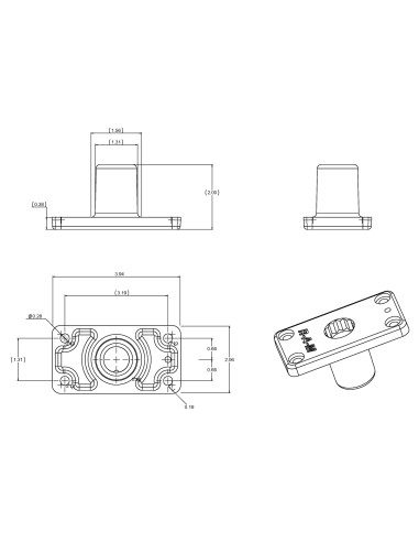 RAM ROD® Fishing Rod Holder with Flush Mounting Base