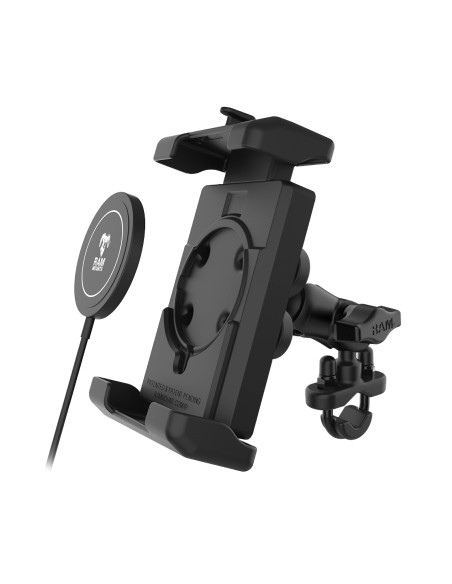 RAM® Quick-GripT Pro XL Vibration Damping Phone Mount & Qi2 15W Charger