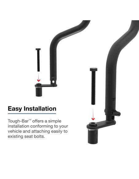 RAM® Tough-BarT for '25-26 Ford Interceptor - Setina Console & 8" Screen