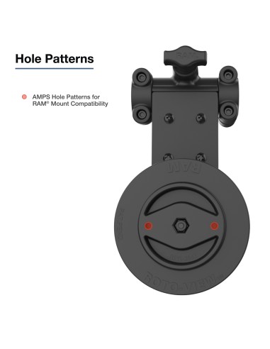 RAM® Friction Hinge Mount for Tough-BarT with Roto-ViewT & Pivot Feature